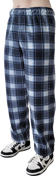 Men's Cozy Plaid Polar Fleece Lounge Pant
