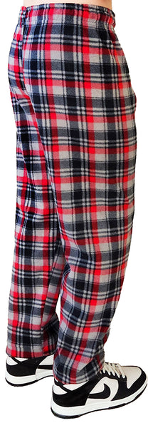 Men's Cozy Plaid Polar Fleece Lounge Pant
