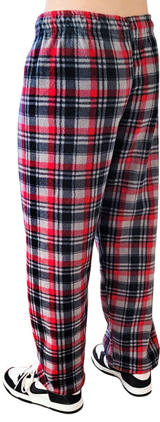 Men's Cozy Plaid Polar Fleece Lounge Pant