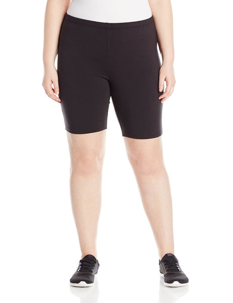 Women's Plus Size Cotton Jersey Bike Shorts